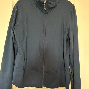 Champion Women's Navy Blue Dri Fit Long Sleeve Jacket - Size Large